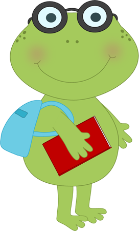School Frog Clip Art - School Frog (272x450), Png Download
