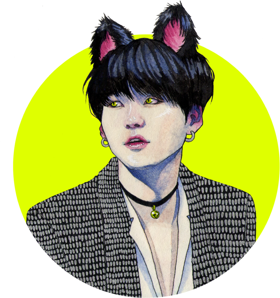 Png Royalty Free Library I Will Sue Min Yoongi By Seberechan - Yoongi Transparent Fanart (894x894), Png Download