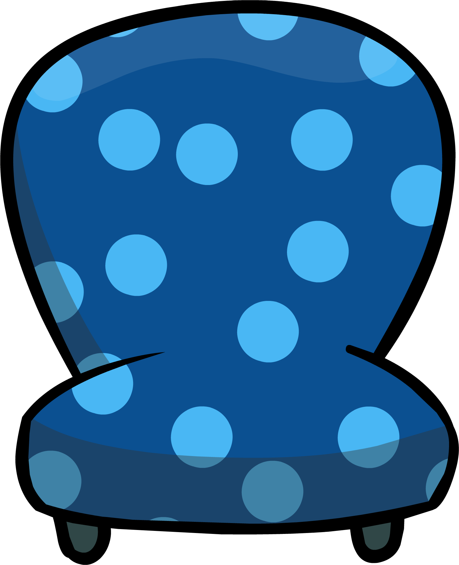 Custom Furniture - Club Penguin Blue Furniture (1521x1872), Png Download