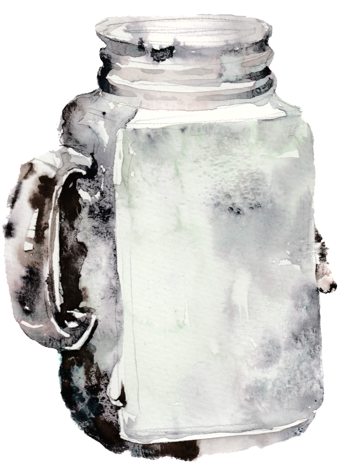 Creative Water Glass Ink Painting Transparent Watercolor - Watercolor Painting (1024x1024), Png Download