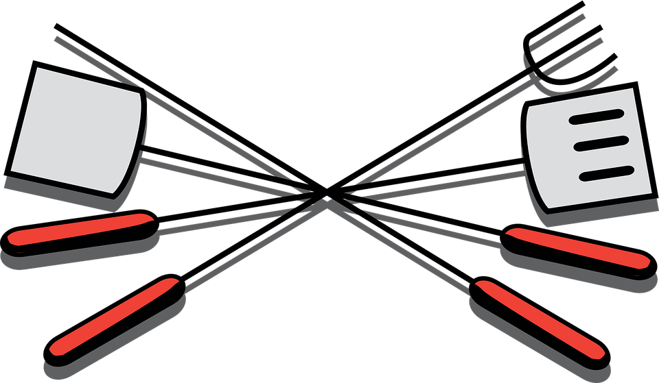 Collection Of Free Barbecuing - Grilling Utensils Clip Art (960x559), Png Download