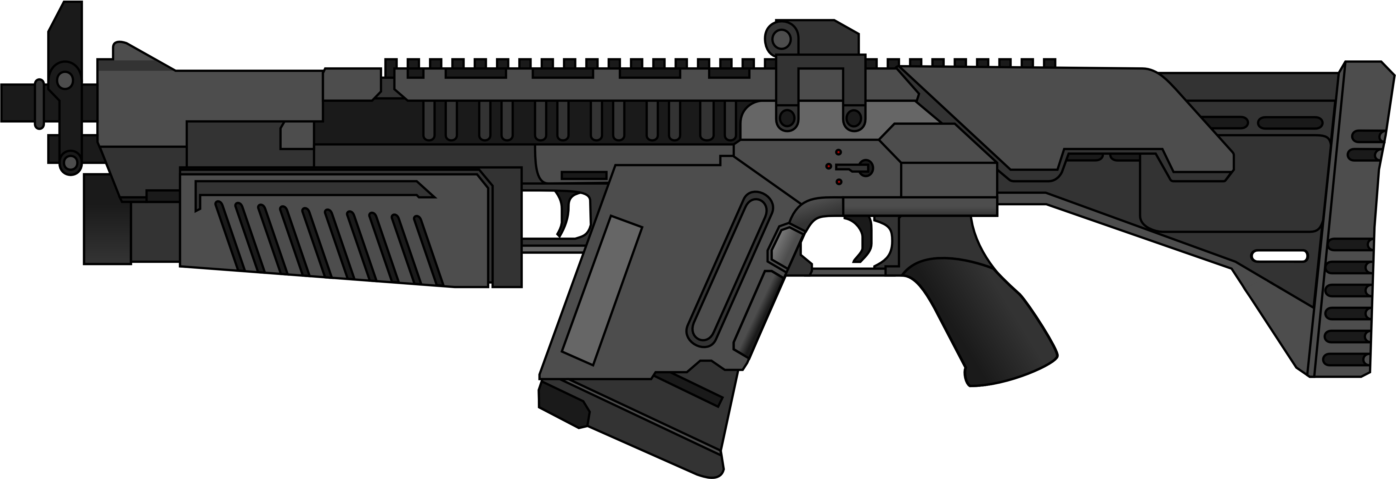 Ar-14 Dew Assault Rifle - Ar 14 (4800x1600), Png Download