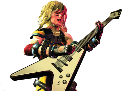 Izzy Sparks - Guitar Hero Character Png (500x360), Png Download