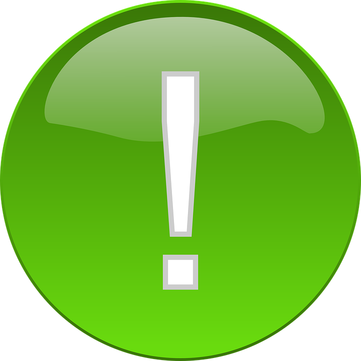 Exclamation Point Png Green (600x600), Png Download