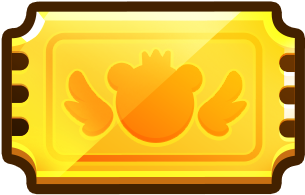 Gold Ticket - Lampada Colorir (440x399), Png Download