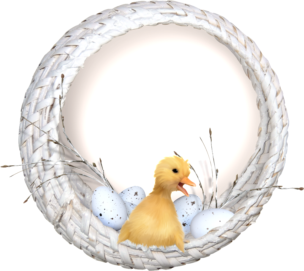Small Yellow Duck Png Transparent In The Basket - Duck (1024x913), Png Download