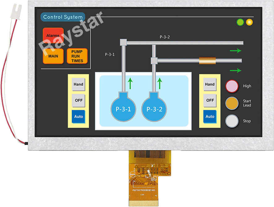 7 Inch Lvds Sunlight Readable Tft Lcd Module - Liquid-crystal Display (1000x800), Png Download