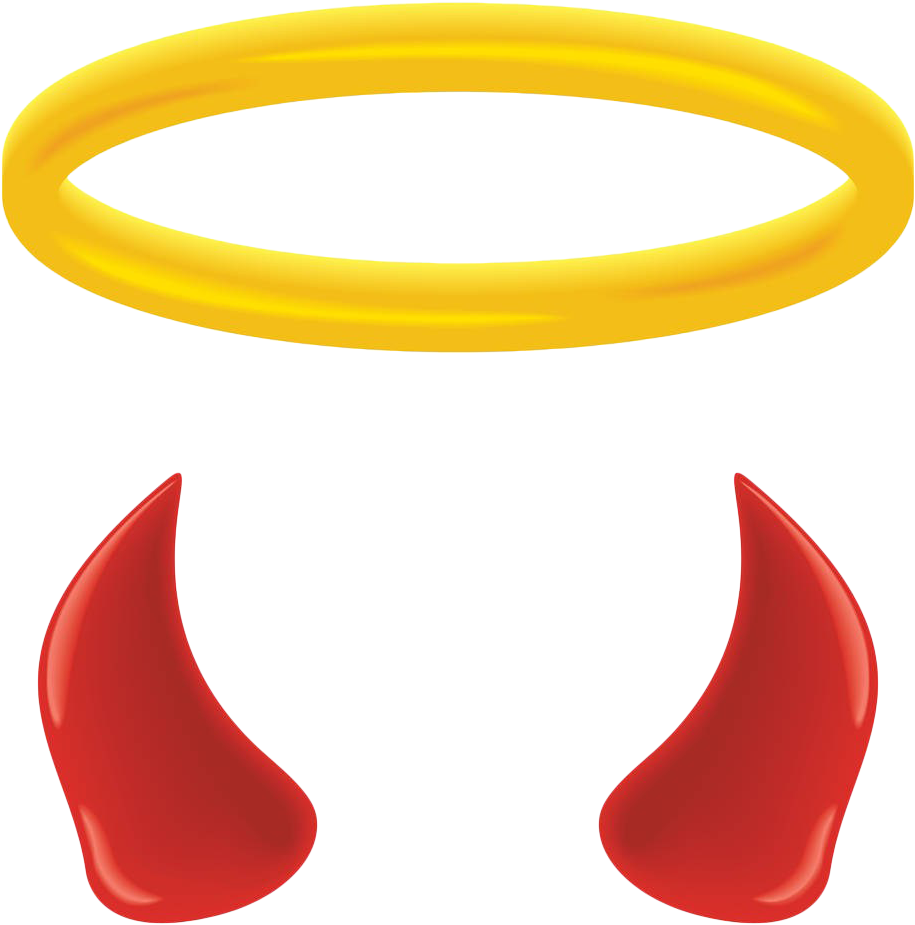 Vector Halo Devil - Angel Halo Clipart (1000x1000), Png Download