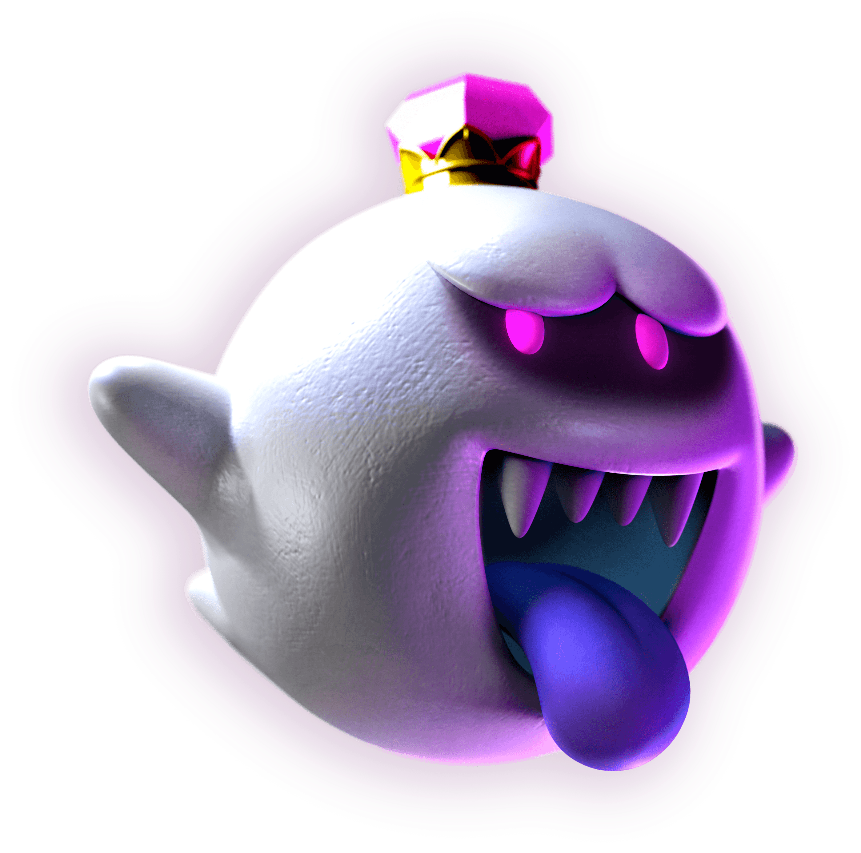 King Boo Artwork - Luigi's Mansion King Boo Png (483x479), Png Download