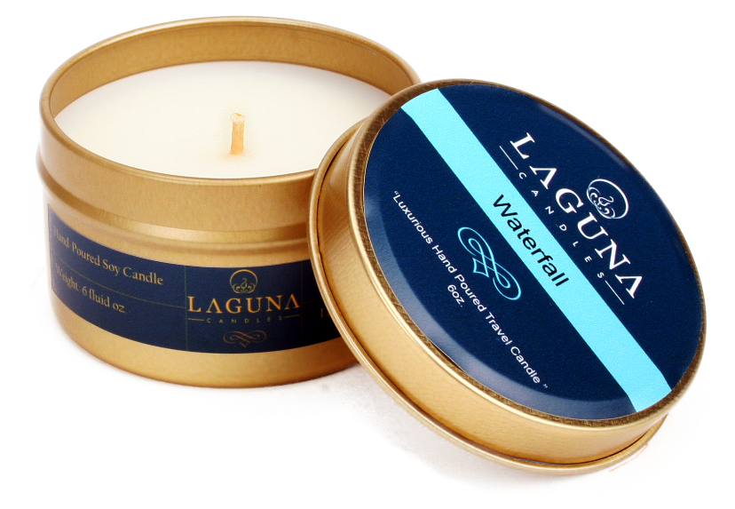 Waterfall Soy Travel Candle - Candle (1026x690), Png Download