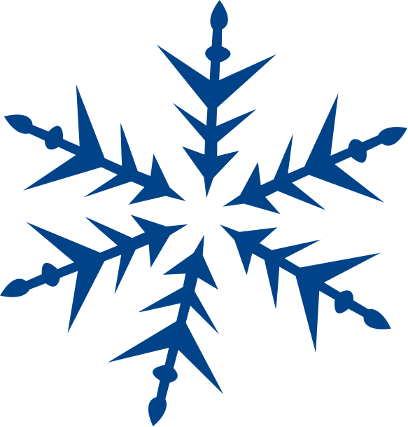 Snowflake Transparent Png Images Pictures - Clipart Blue Snowflake (583x609), Png Download