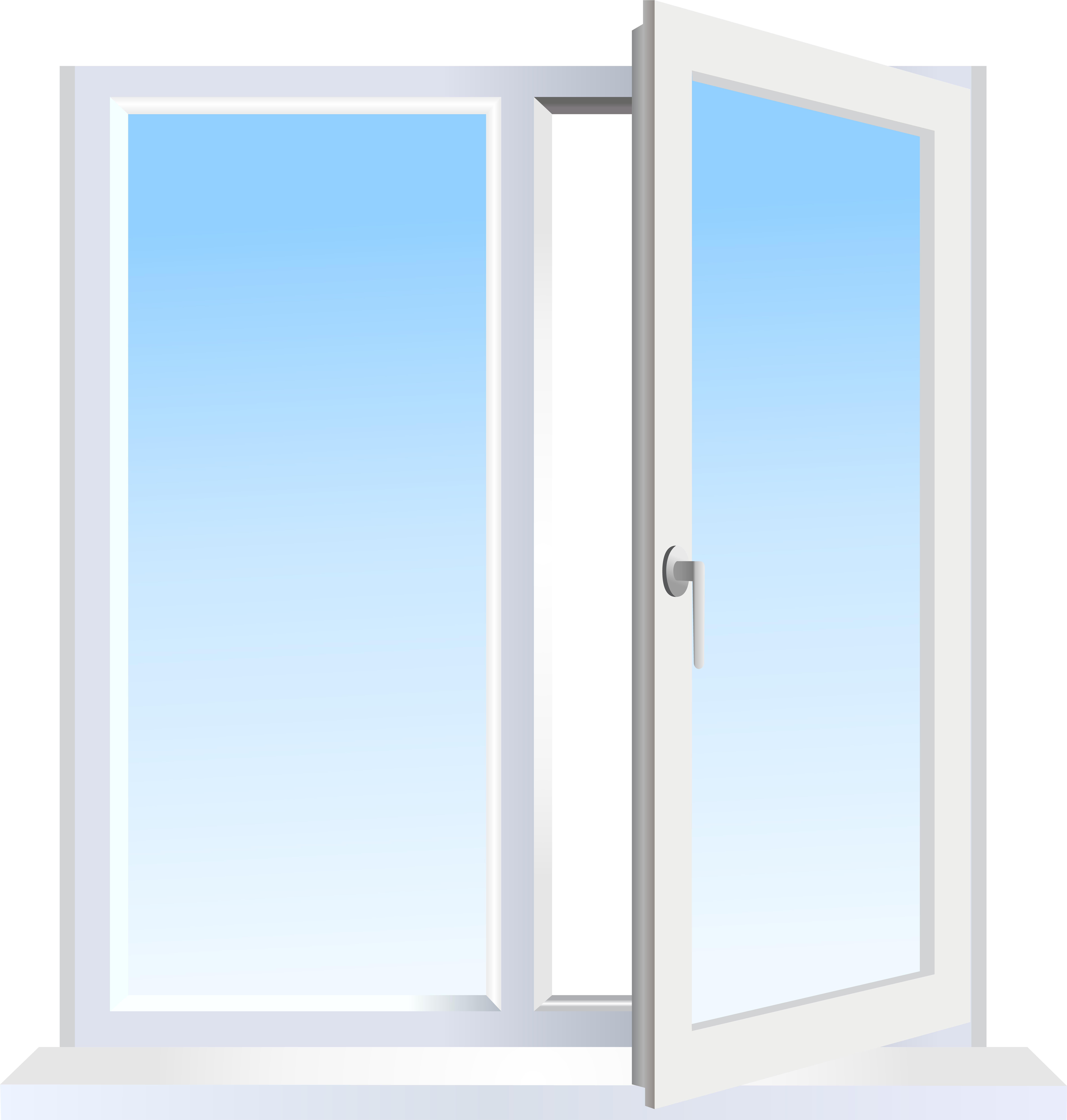 Open Window Png Clip Art (7621x8000), Png Download