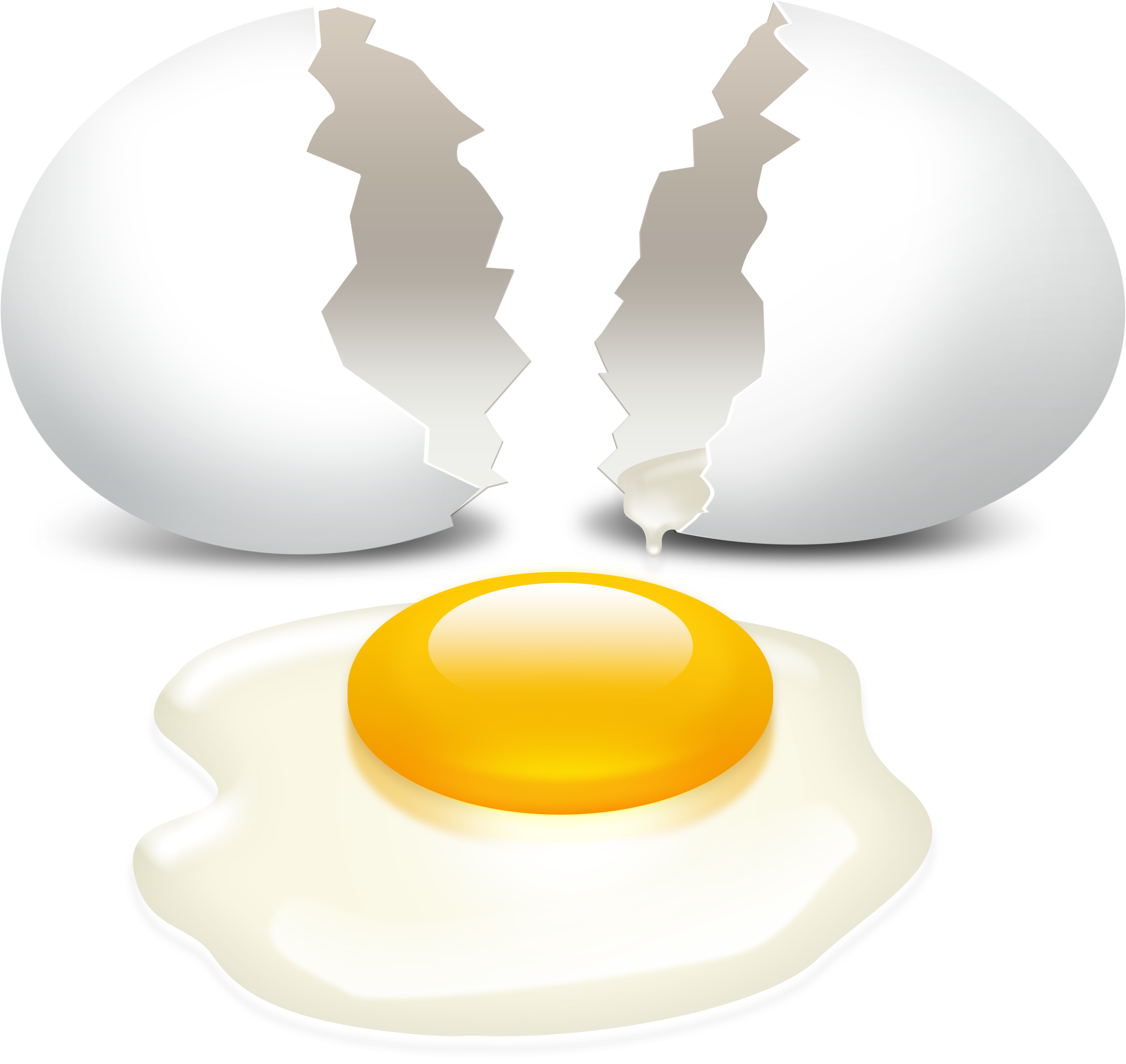 Picture Black And White Download Broken Egg Clipart - Crack Egg Clipart Png (2569x2428), Png Download