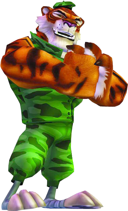 Tiny Tiger - Crash Bandicoot Tiny The Tiger (437x713), Png Download