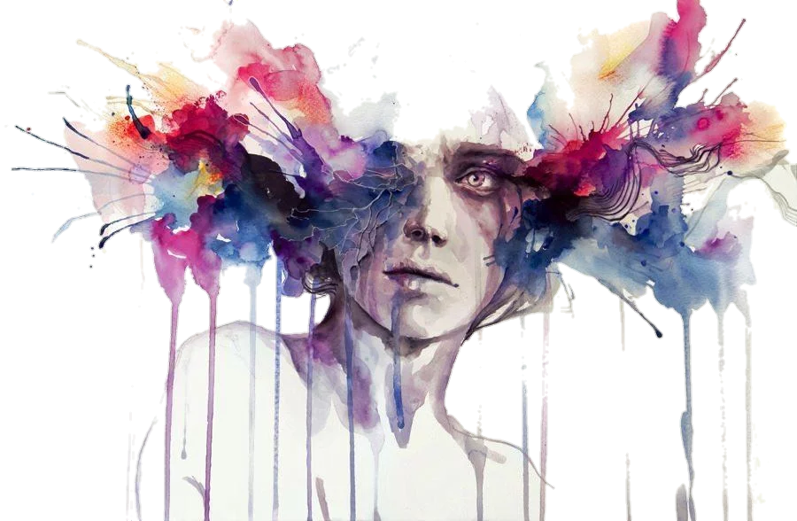 Paint Sticker - Pinturas En Acuarela Abstractas (900x588), Png Download