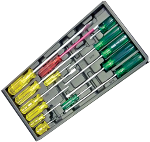 Stanley 14pc Screwdriver Set - Paint Brush (500x477), Png Download