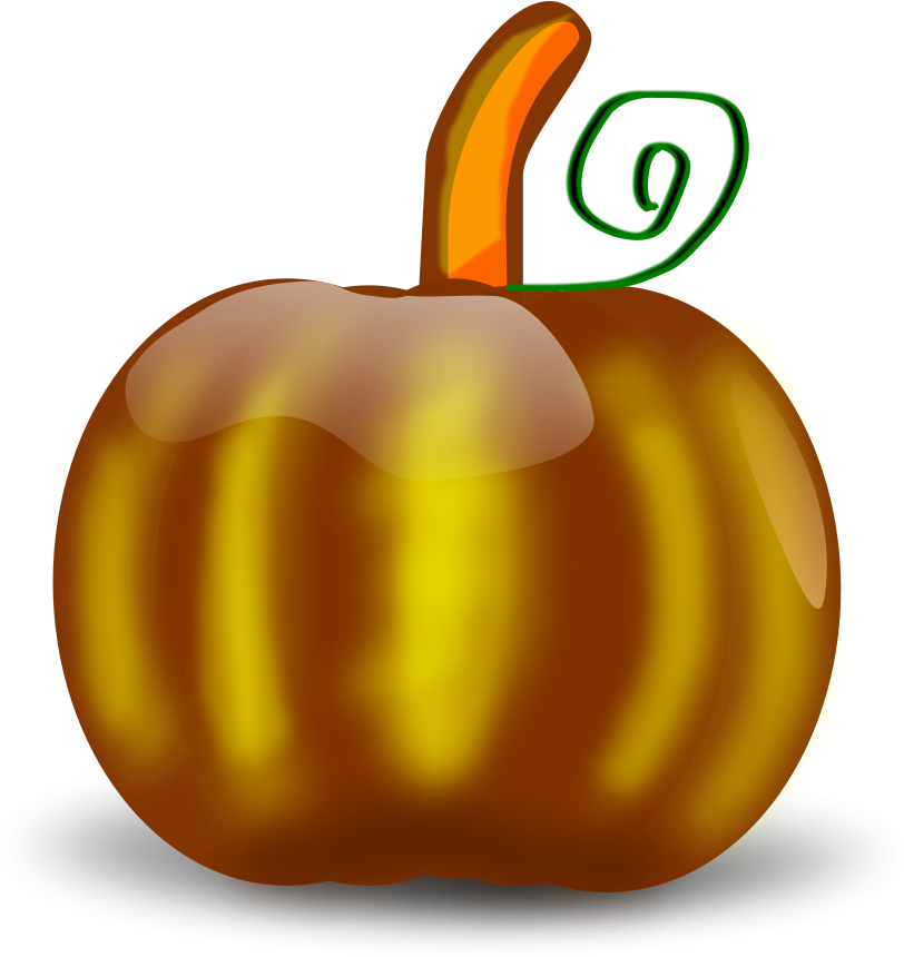 Pumpkin Png Clip Arts For Web - Herbst-fall-kürbis-blätter Postkarte (900x867), Png Download