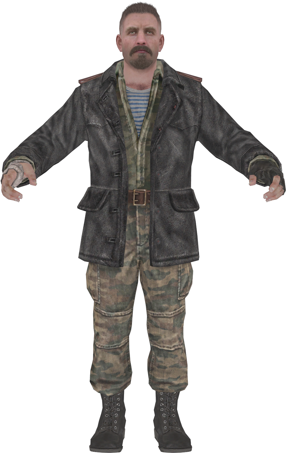 Reznov Rebirth Model Bo - Viktor Reznov (1059x1621), Png Download