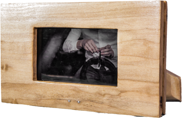 Old Phone Picture Frame (1000x563), Png Download