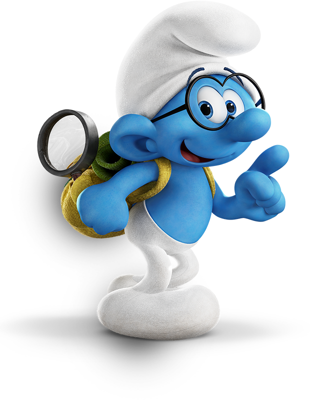 Brainy Smurfs Lost Village - Smurfs The Lost Village Characters Png (620x804), Png Download