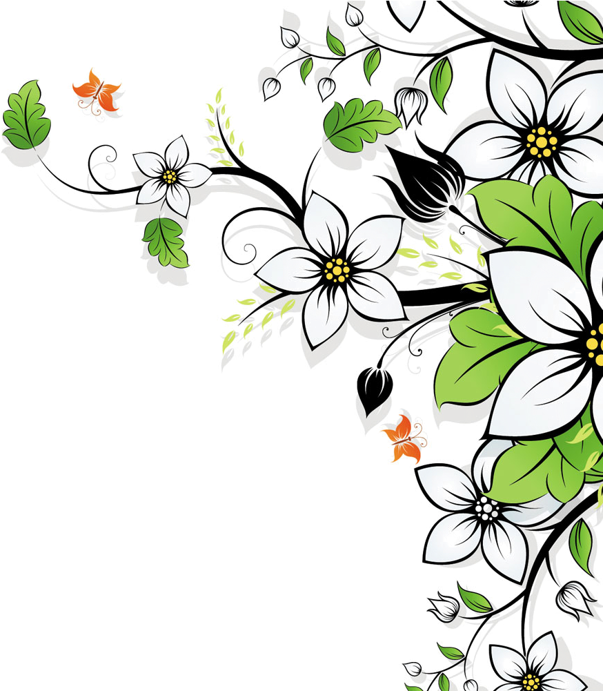 Beautiful Backgrounds Png - Floral Design Background Png (1000x1000), Png Download