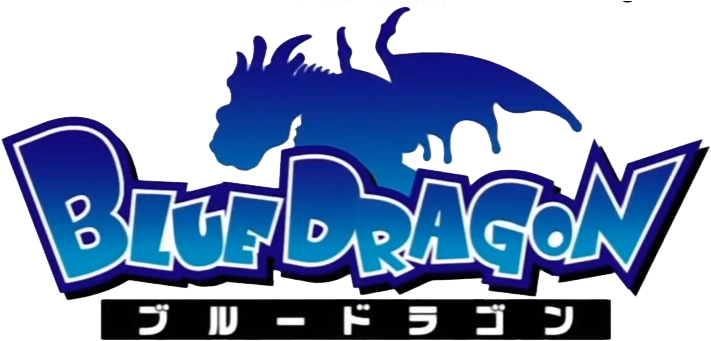 Blue Dragon Anime Logo - Blue Dragon (808x351), Png Download