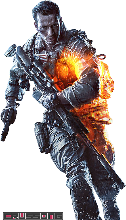 Keyart-character Render By Crussong - Battlefield 4 (digital Deluxe Edition) Origin Key (476x795), Png Download