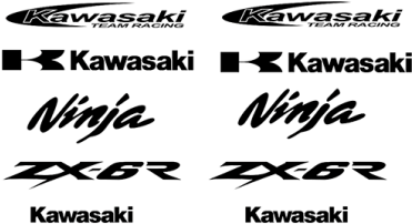 Download Kawasaki Ninja Zx6 R Set Logo Kawasaki Ninja R Png Image With No Background Pngkey Com