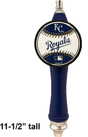 Kansas City Royals Beer Tap Handle - Kansas City Royals Baseball Emblem Decal, Multi (500x500), Png Download