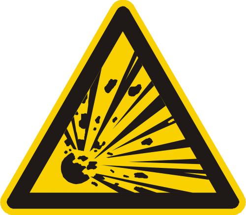 Free Photo From Needpix - Explosives Sign (500x438), Png Download