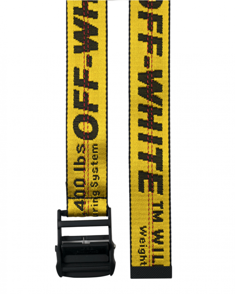 Off-white Yellow And Black Industrial Belt (1000x1000), Png Download