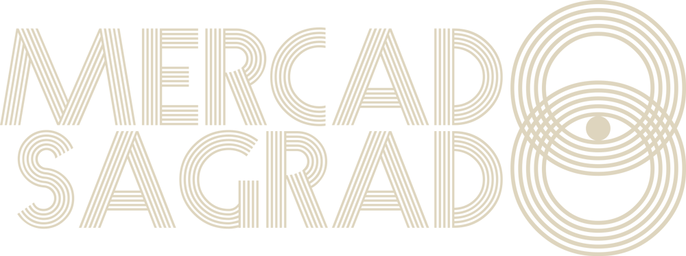 Mercado Sagrado Logo Off White (1000x373), Png Download