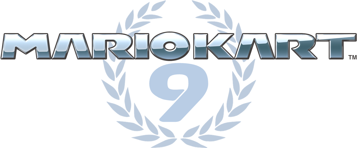 Mario Kart 9 Logo (1183x476), Png Download