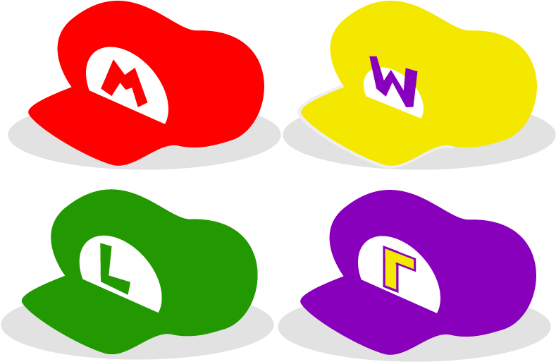 Mario Clipart Cap - Marios Bro Cap Png (813x533), Png Download