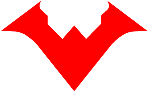 Nightwing Logo By Eddie-lozano - New 52 Nightwing Logo Png (486x350), Png Download