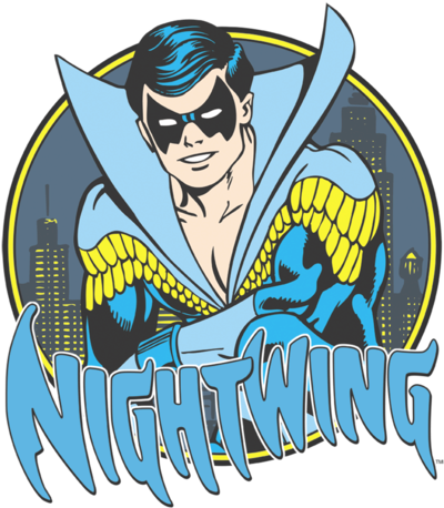 Dc Comics Nightwing Men's Regular Fit T-shirt - T-shirt: Dc Comics - Nightwing, 3x3in. (400x467), Png Download