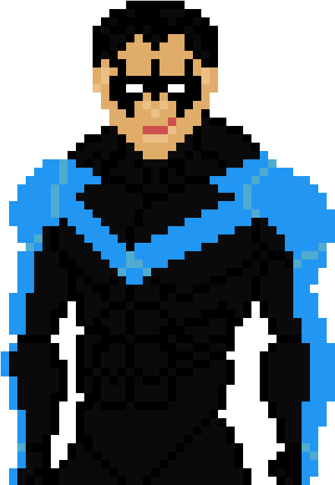 Nightwing - Cartoon (1200x1200), Png Download