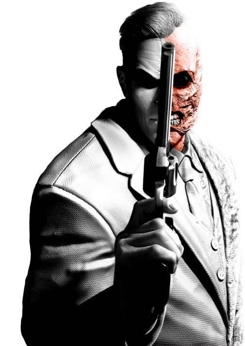 2322 Twoface Render Arkham City Prev - Two Face Arkham City (515x600), Png Download
