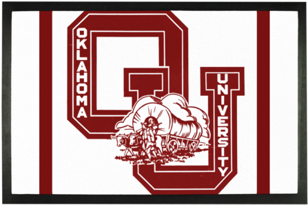 1960's Vintage Oklahoma Sooners ﻿sublimation Doormat - Briefcase (500x500), Png Download