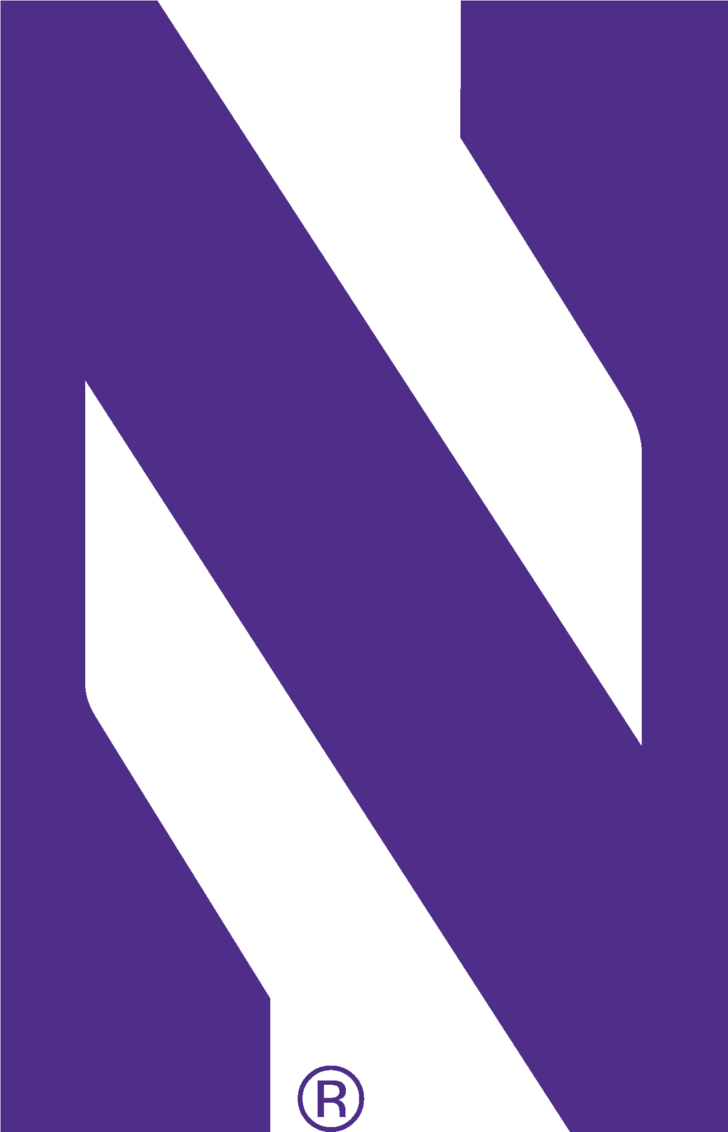 Northwestern Northwestern Mens College Golf - Northwestern College Football Logo (2213x2213), Png Download
