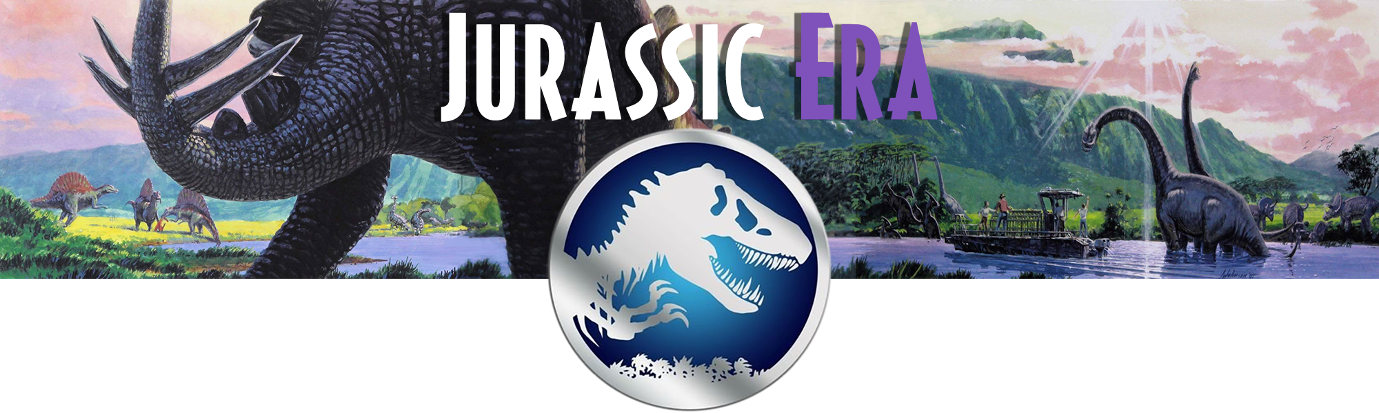 A New World Rises From A Fallen Kingdom - Jurassic Park (2000x600), Png Download