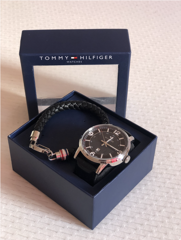 Tommy Hilfiger Leather Bracelet With Silver Clasp (800x800), Png Download