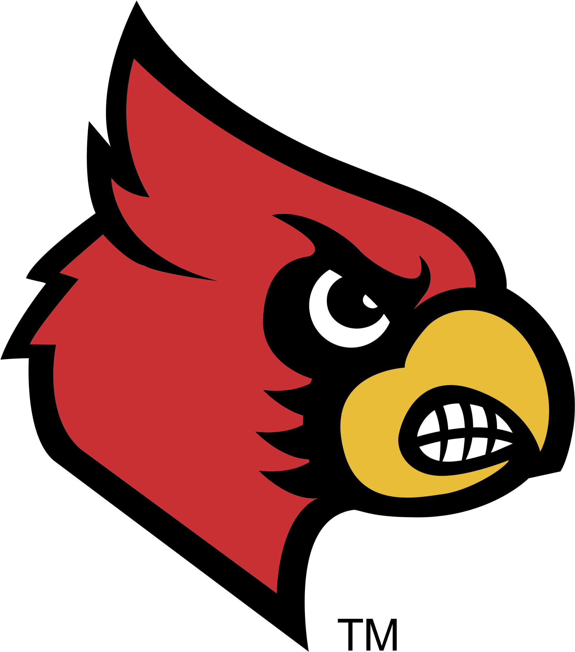 Graphic Royalty Free Library Cardinal Svg Emblem - Louisville Cardinals Logo Png (2400x2400), Png Download