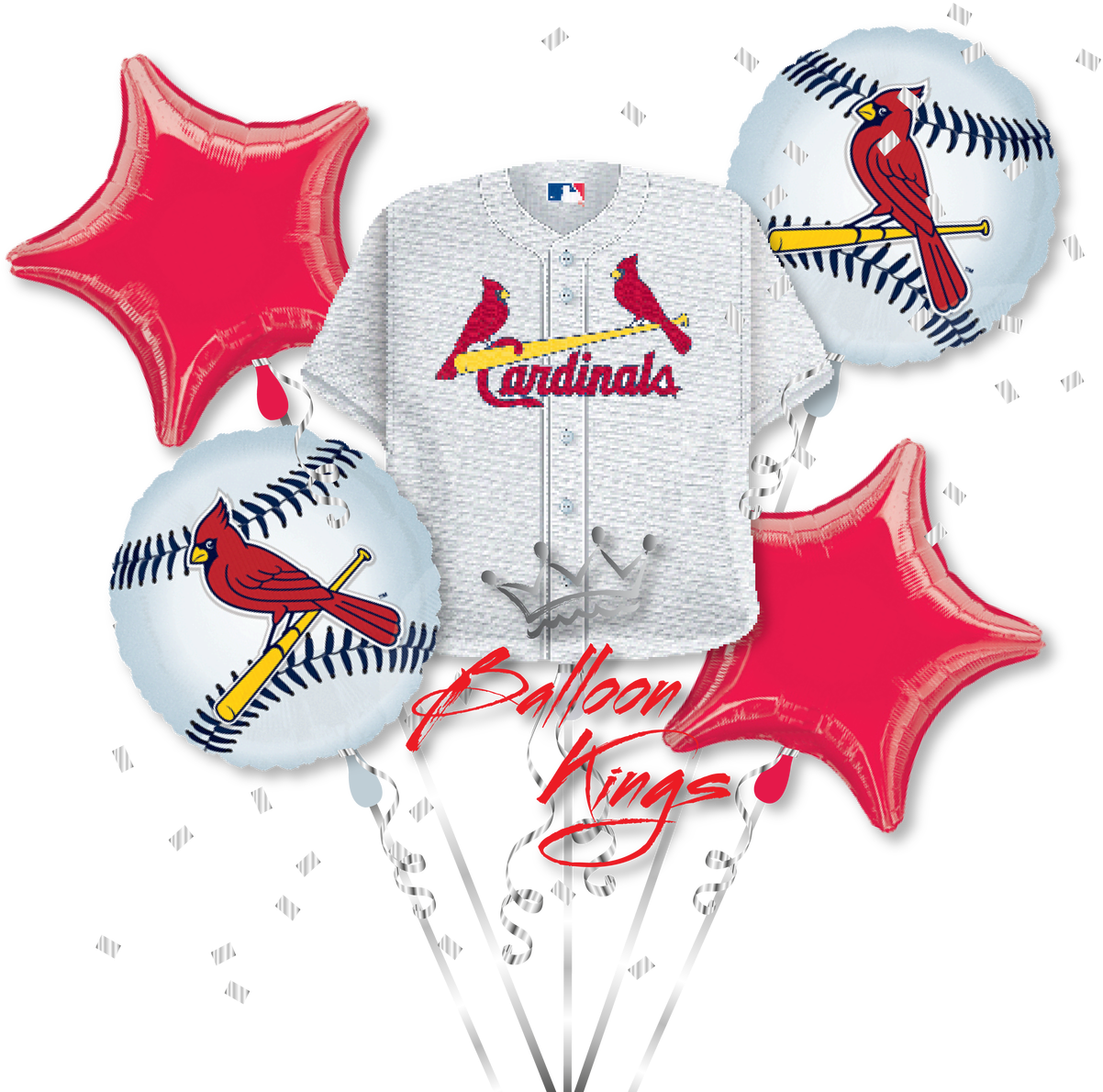 Saint Louis Cardinals Bouquet - St. Louis Cardinals Balloon - Jersey (1280x1280), Png Download
