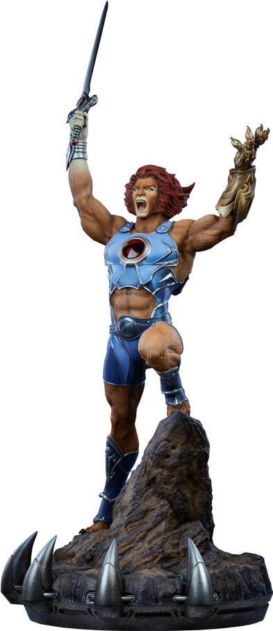 27" Thundercats Statue Lion-o - Lion-o (400x907), Png Download