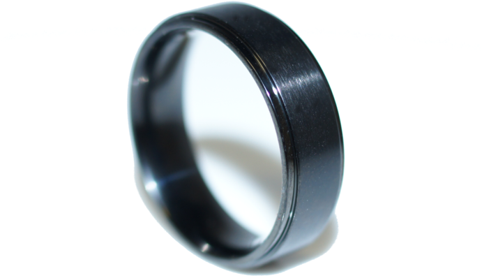 Engraved Honor Ring - Titanium Bands (690x518), Png Download