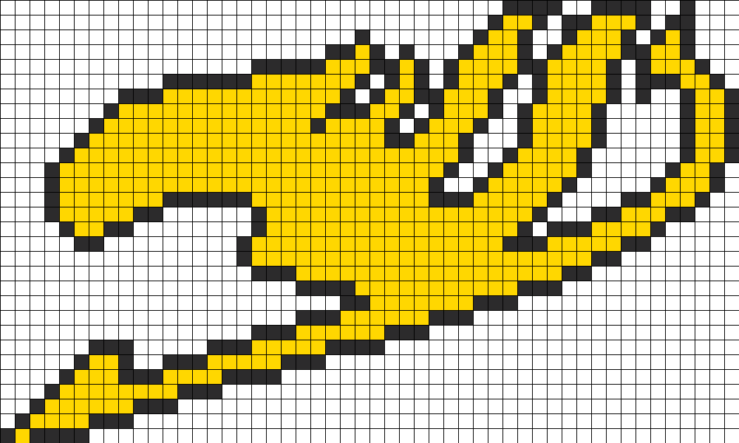 Fairy Tail Symbol Perler Bead Pattern / Bead Sprite - Fairy Tail Symbol Pixel Art (1050x630), Png Download