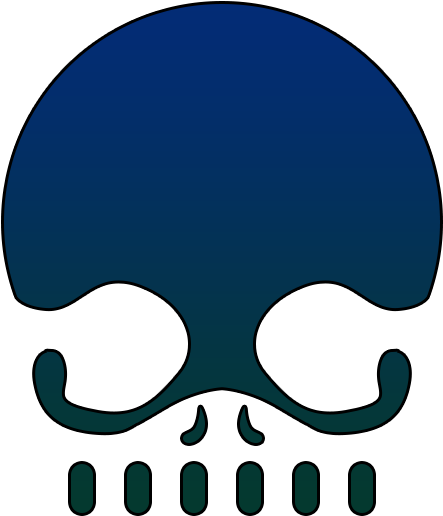 Blue Skull - Fairy Tail Dark Guild Logo (515x515), Png Download