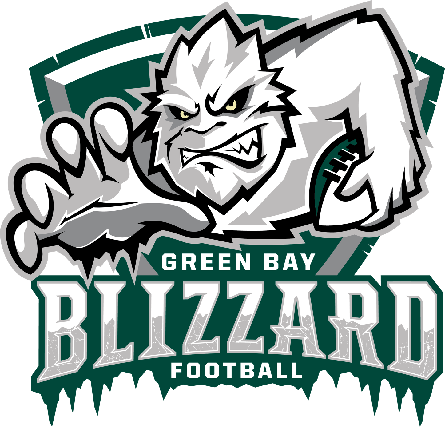 Blizzard Drop Season Finale In Ot - Green Bay Blizzard Logo (450x432), Png Download