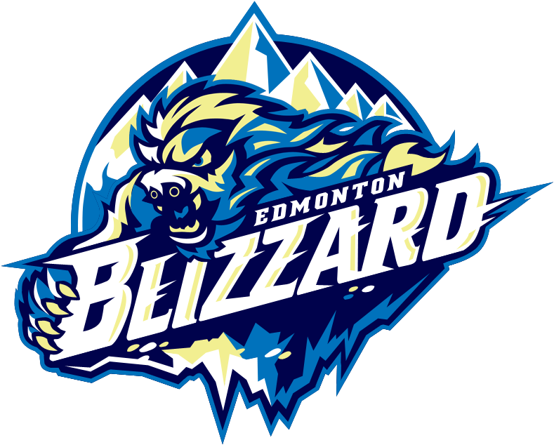 Edmonton Blizzard - Green Bay Blizzard Uniforms (800x649), Png Download